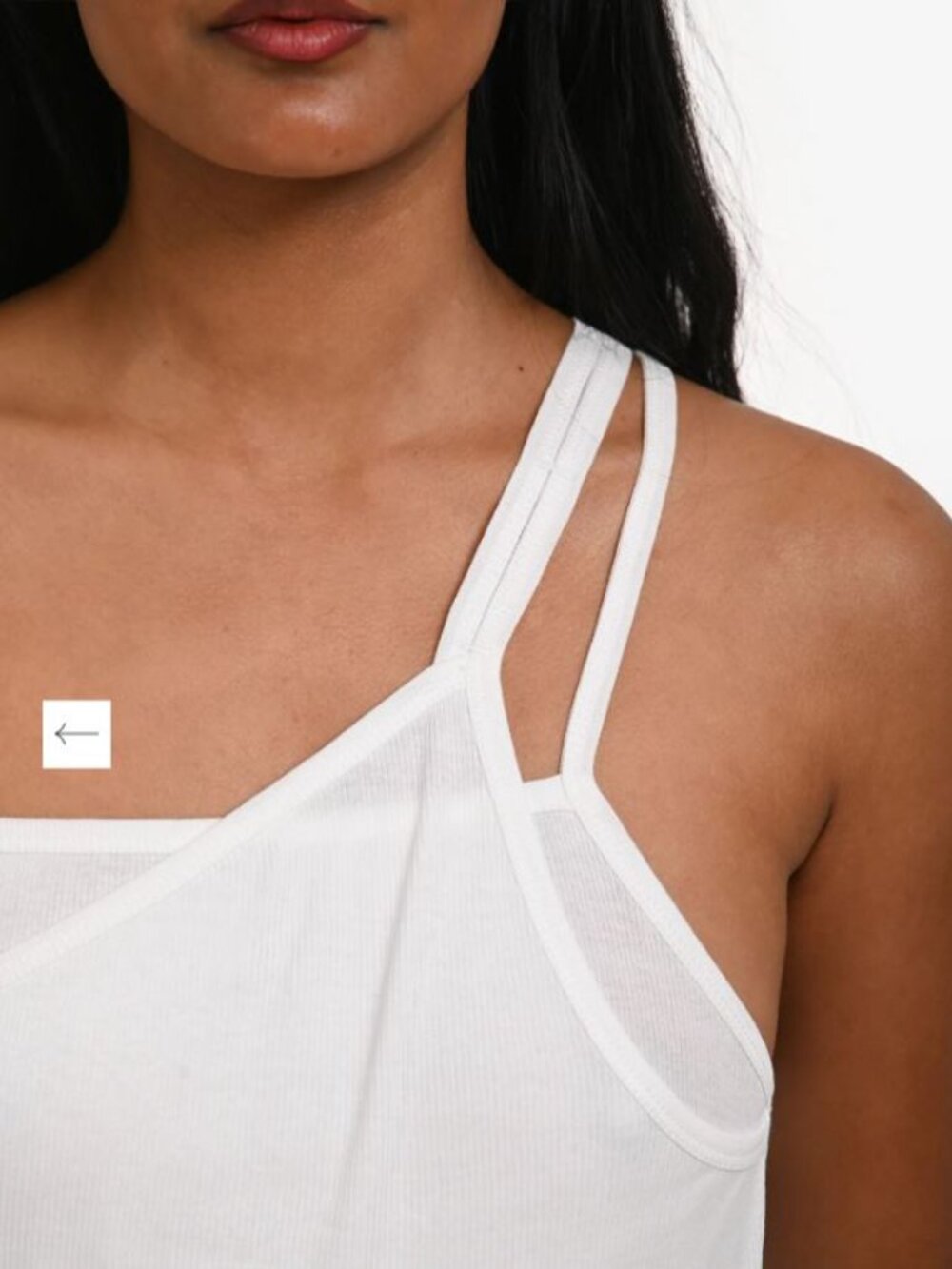 Helmut Lang Asymmetrical Rib Slip Tank Size XS